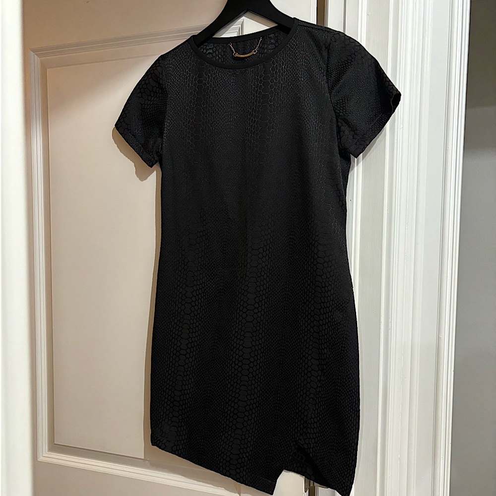 Black mini dress